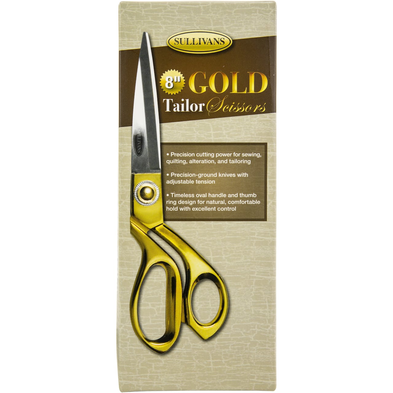 Sullivans 8&#x22; Gold Tailor Scissors